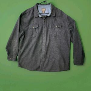 C.E. Schmidt Workwear Sz 2XL Wool Blend Flannel Shirt Jacket Button Up -Read Dsc